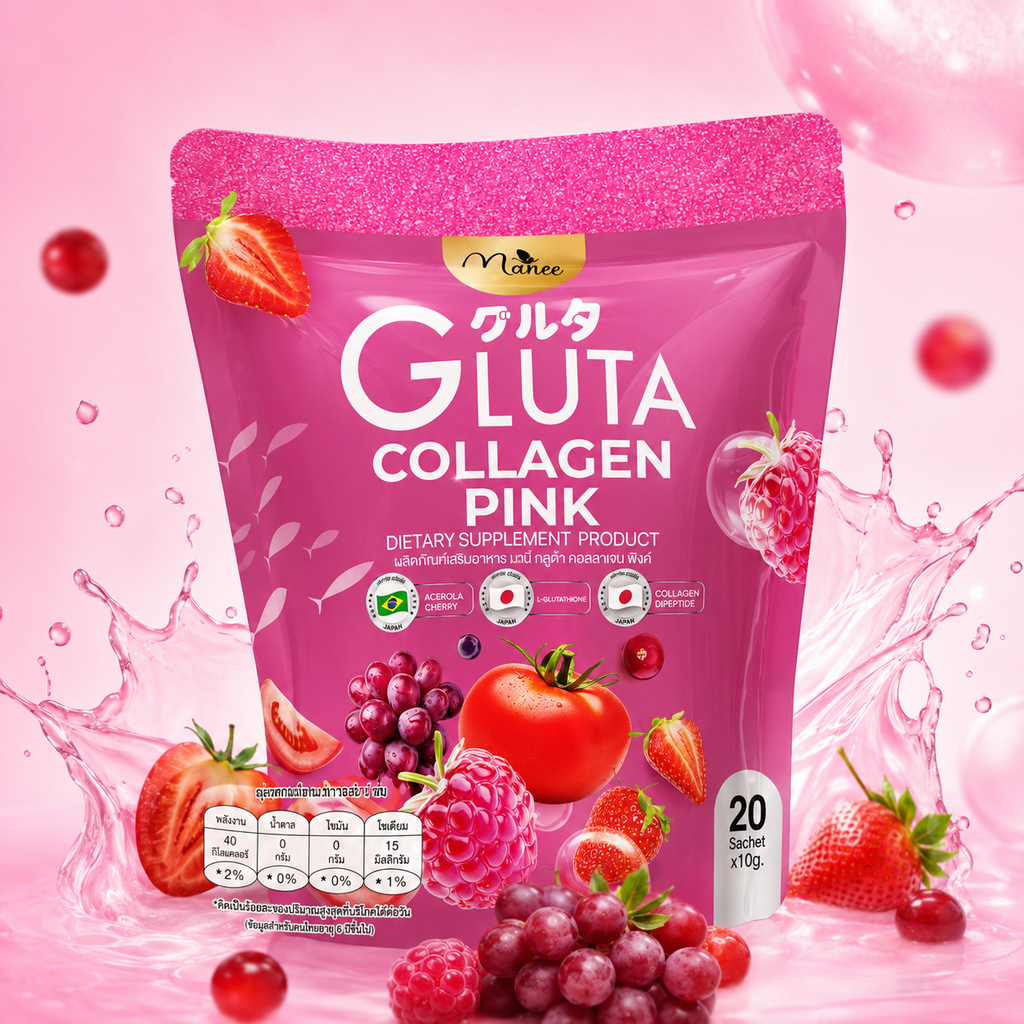 Manee Gluta Collagen Pink Powder