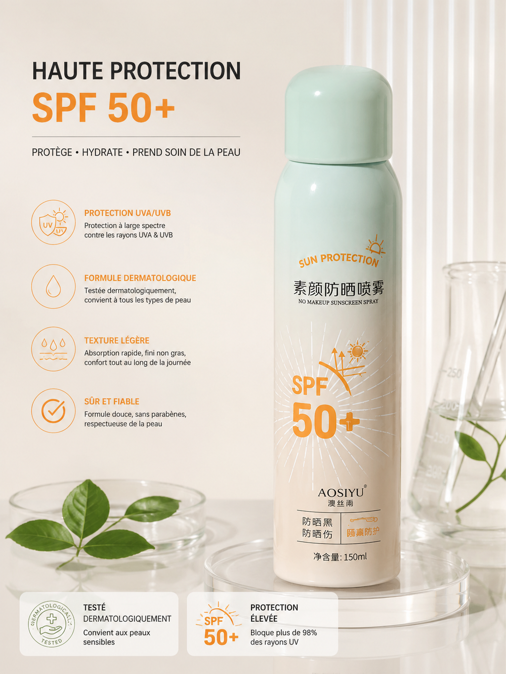 Spray Solaire SPF 50+