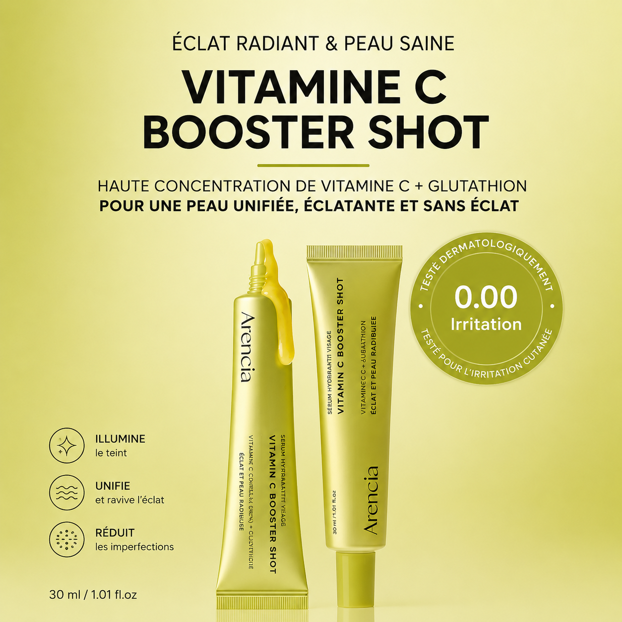 Arencia Potent Vitamin C Shot for Radiant, Even-Toned Skin