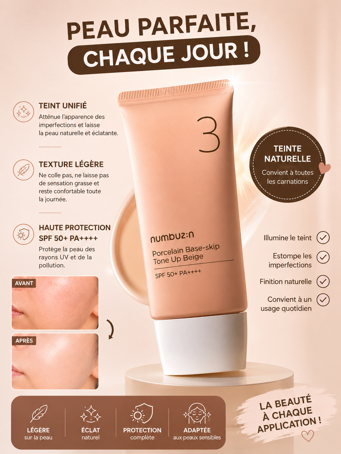 Skip Tone Up Beige Spf50+ 50 ml