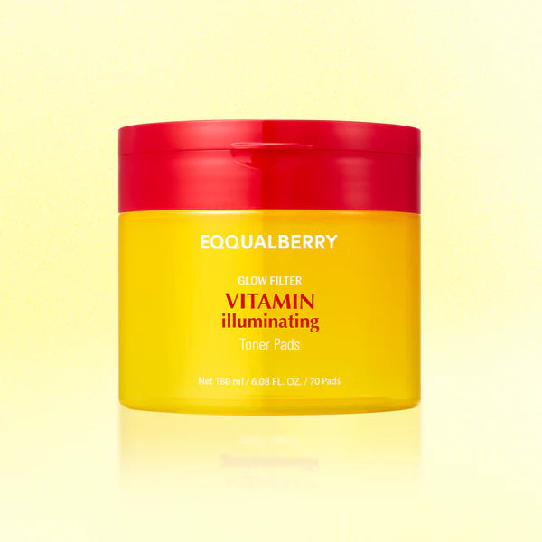 EQQUALBERRY Pads Tonifiants Éclaircissants à la Vitamine C
