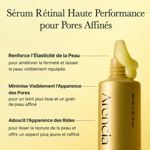 Arencia Retinal Booster Shot, Advanced Retinal & Caffeine Formula for Firm, Pore-Refined Skin, 1.01 fl oz
